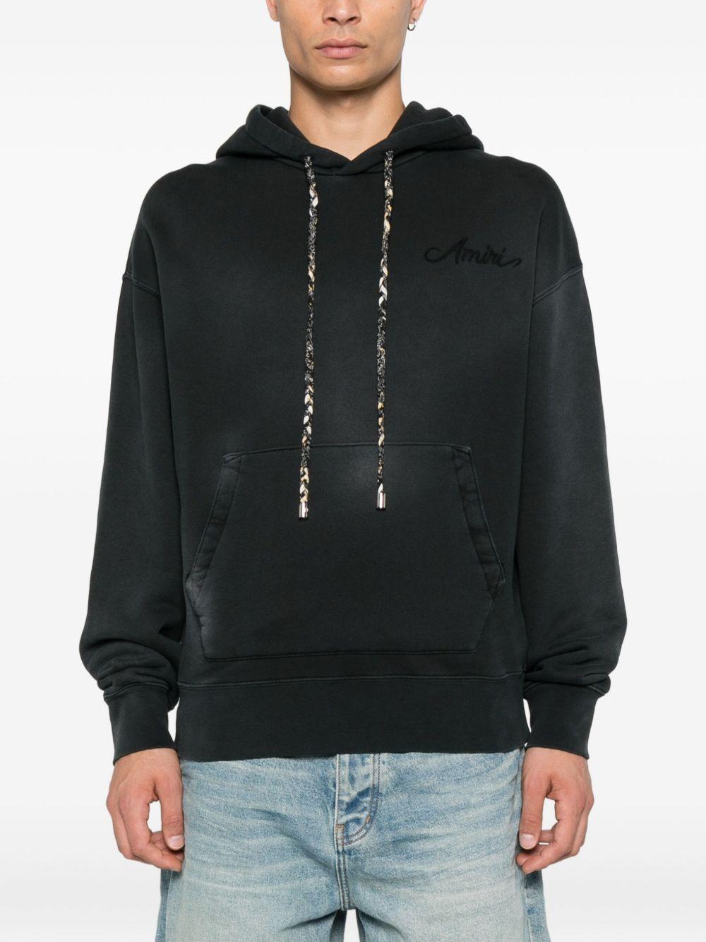 Hoodie with print on the back AMJYHD1117 BLACK AMIRI 
