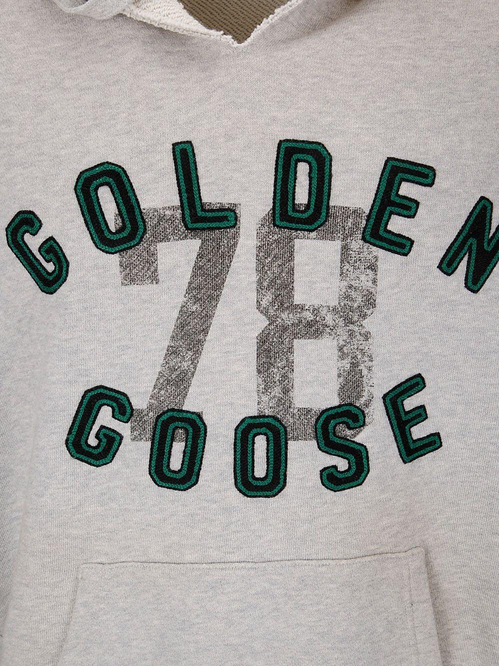 Logo-print hoodie<BR/><BR/><BR/> GUP02170 P00186160583 GOLDEN GOOSE 