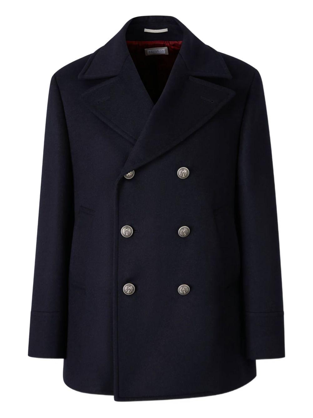 Double Flannel Caban Trench MY4967026K CX200 BRUNELLO CUCINELLI 