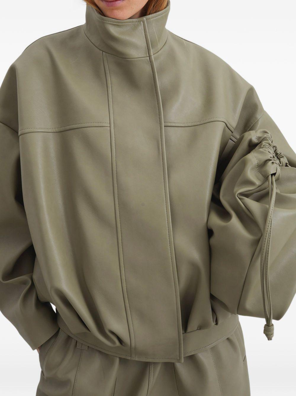 VEREN FAUX LEATHER  BOMBER JACKET JAFS21915430 SAGE THE FRANKIE SHOP 