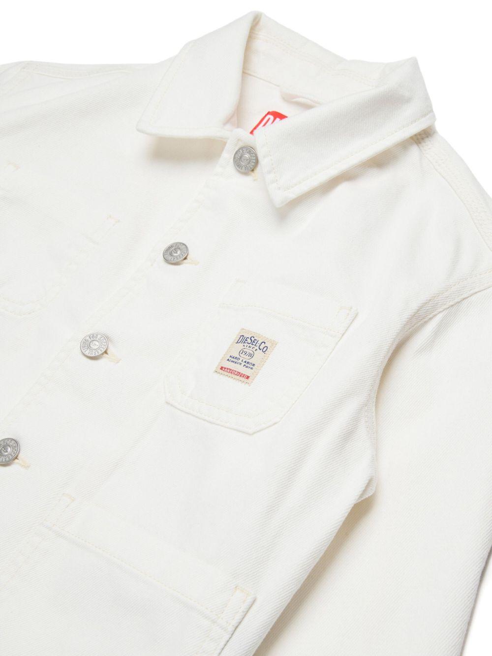Cotton jacket with logo patch J02546 KXBRZK141 DIESEL KIDS 