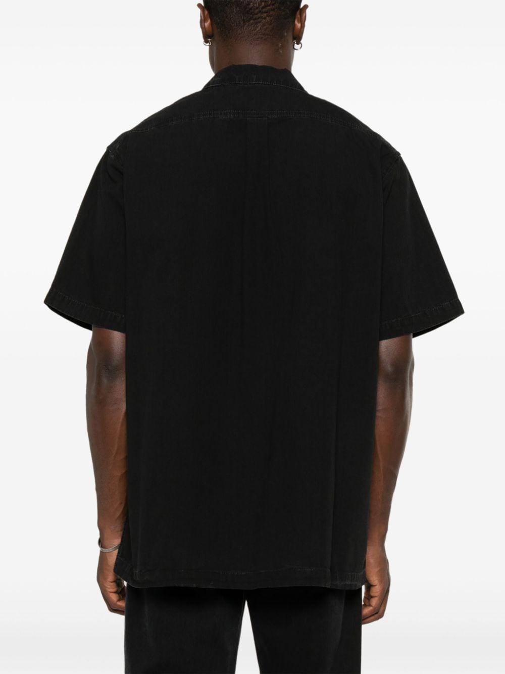 Logo-patch shirt<BR/><BR/><BR/> BM610E5 YB1001 GIVENCHY 