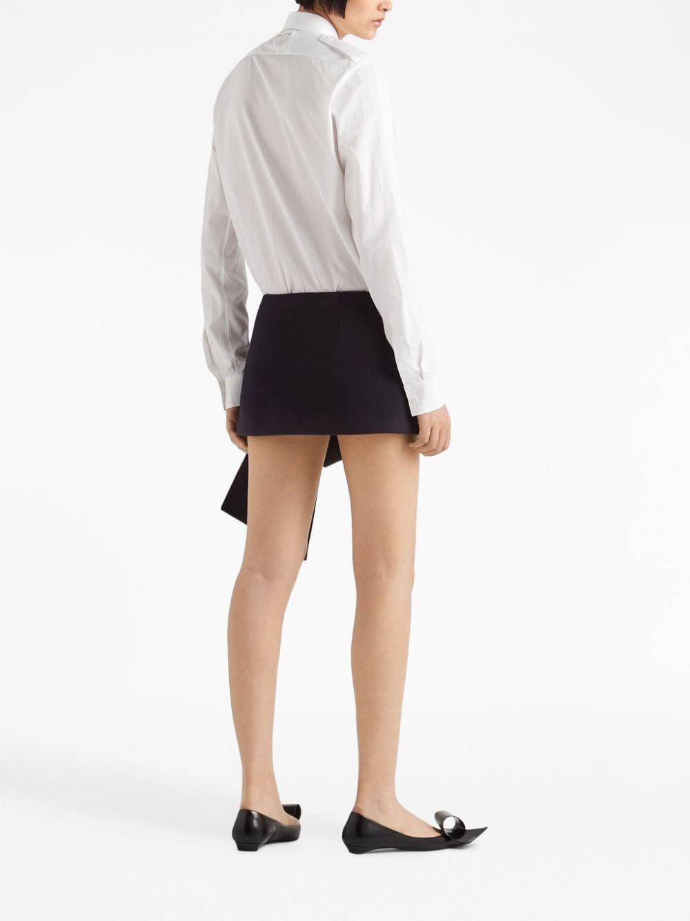 Logo-plaque cotton shirt P478G 126LF0009 PRADA 