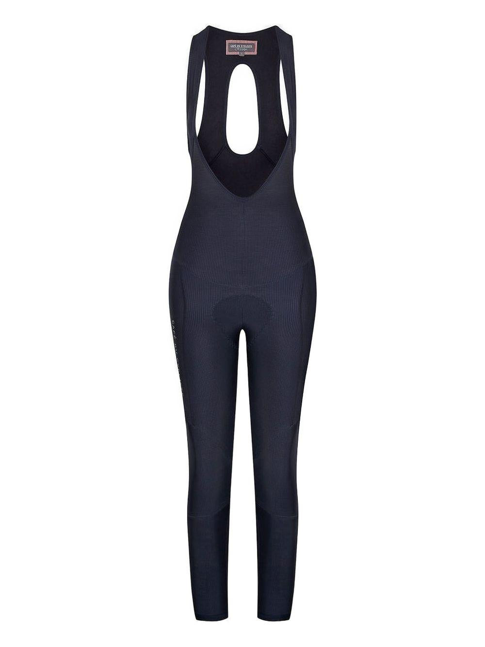 Brushed Bib Tights MARIE NAVY CAFÉ DU CYCLISTE 
