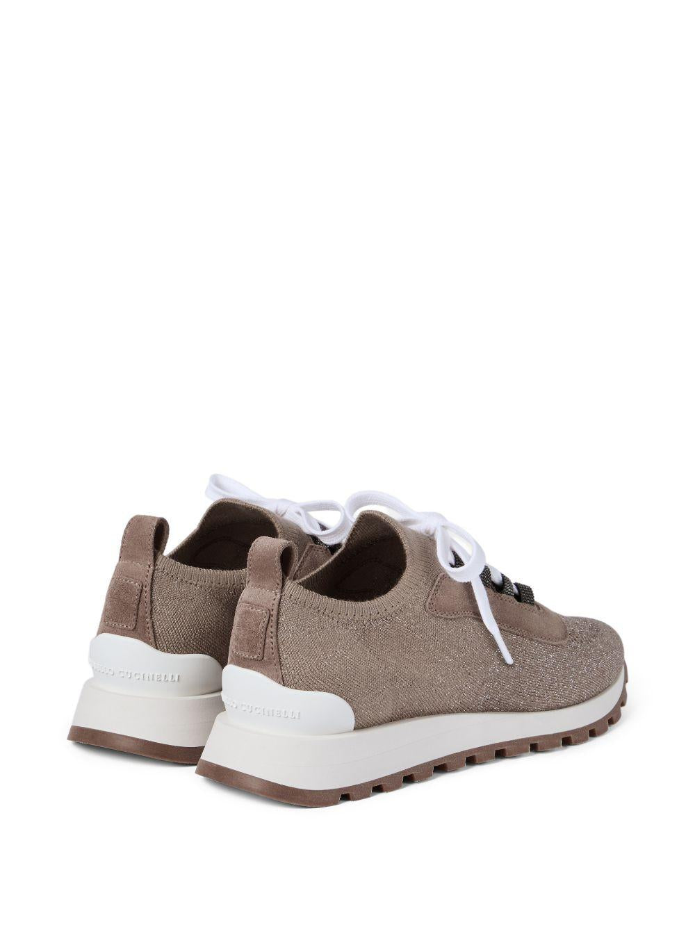sparkling suede runners with shiny eyelets MZ35G2490 C9447 BRUNELLO CUCINELLI 