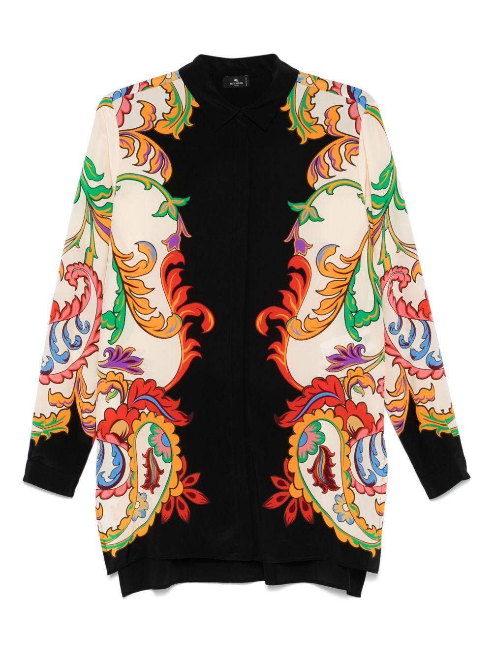 Shirt with colored side details WRIA0029 AK899X0807 ETRO 