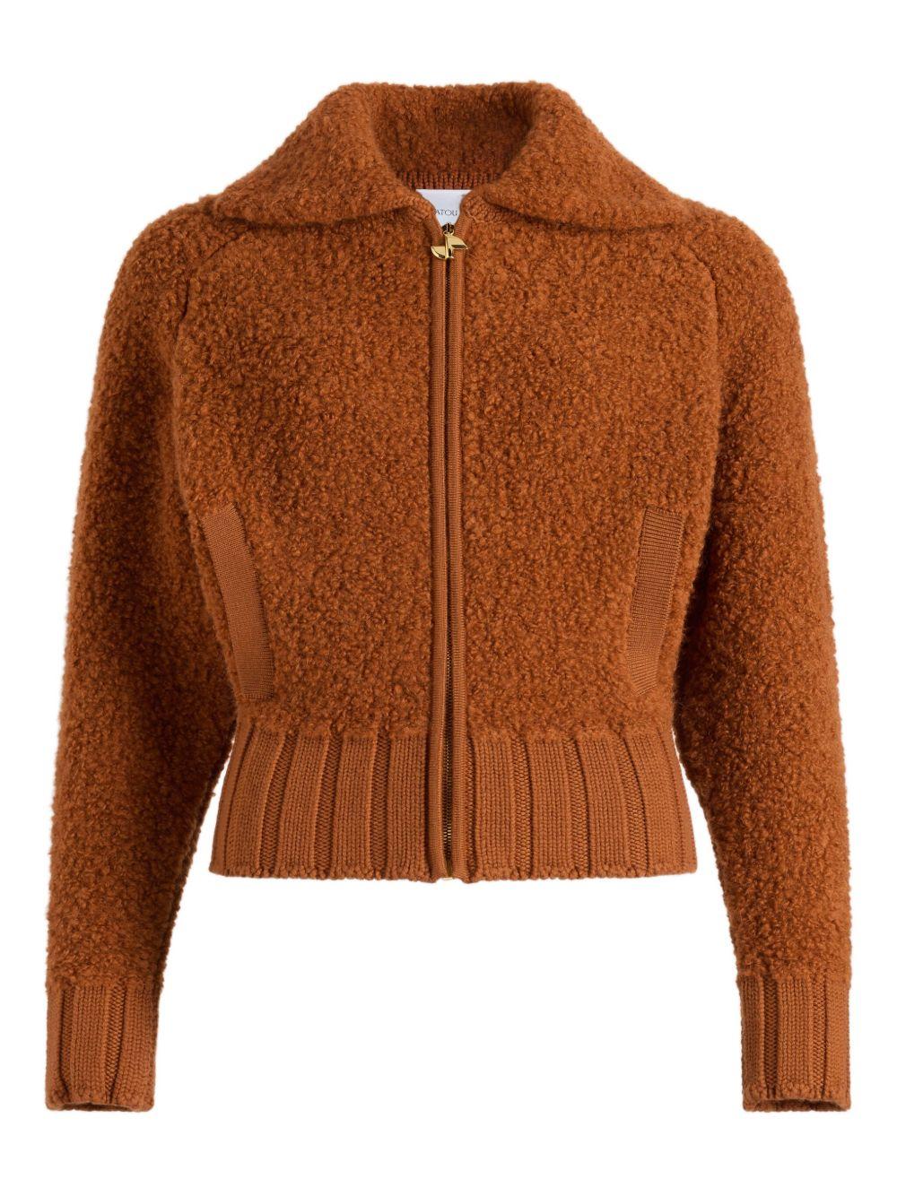 Bouclé bomber jacket in wool and alpaca blend KN2898077 257P PATOU 