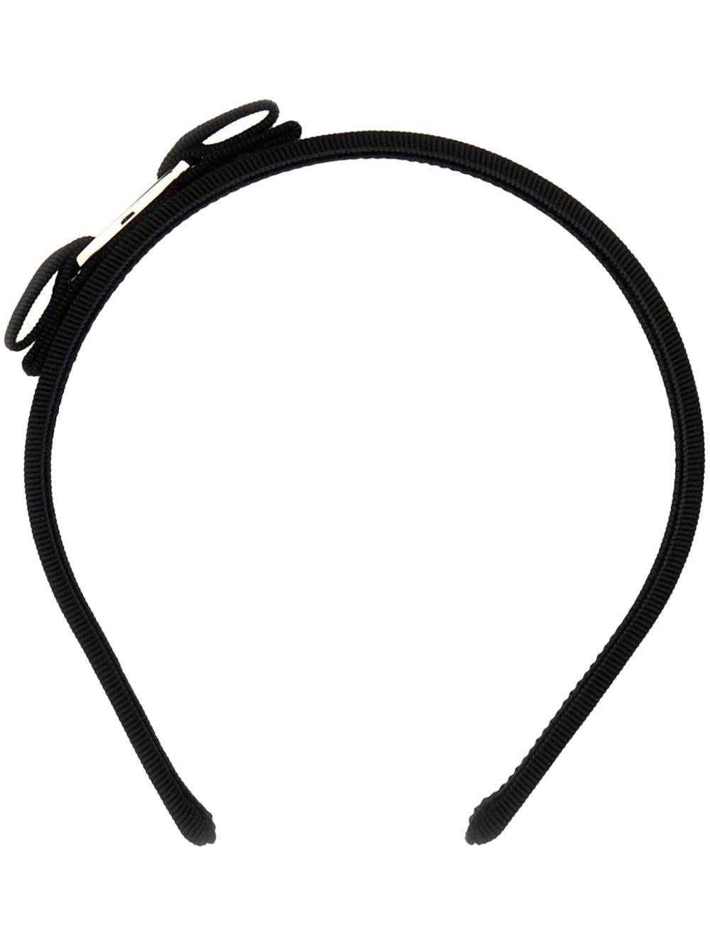 Vara bow headband<BR/><BR/><BR/> P.TA VARA CL 572738NERO/ORO FERRAGAMO 