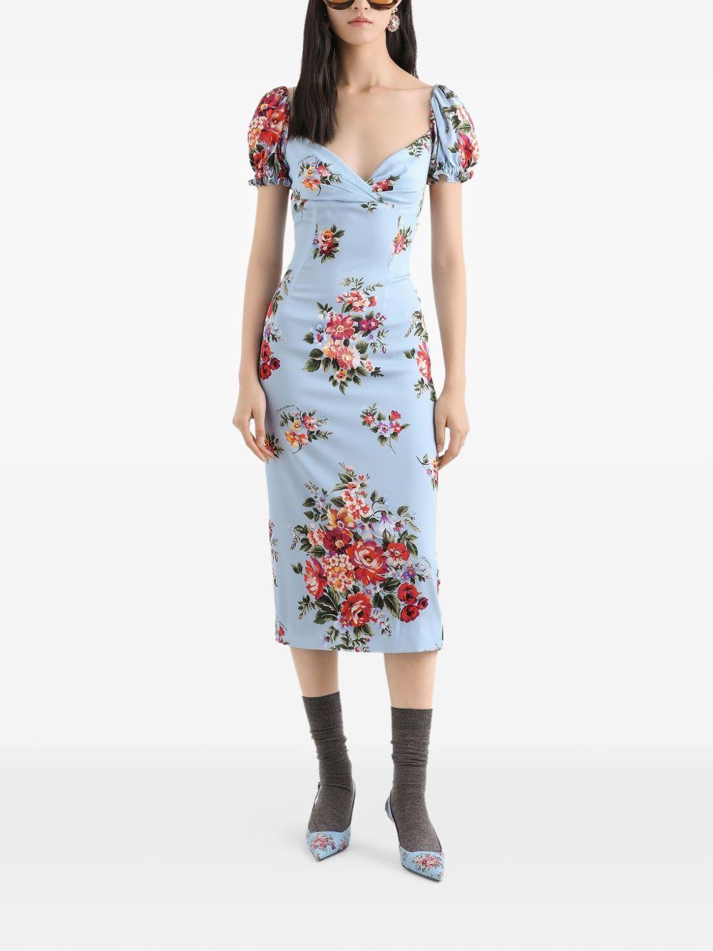 Flower bouquet-print dress F612ST FSA8PHC5ZO DOLCE & GABBANA 