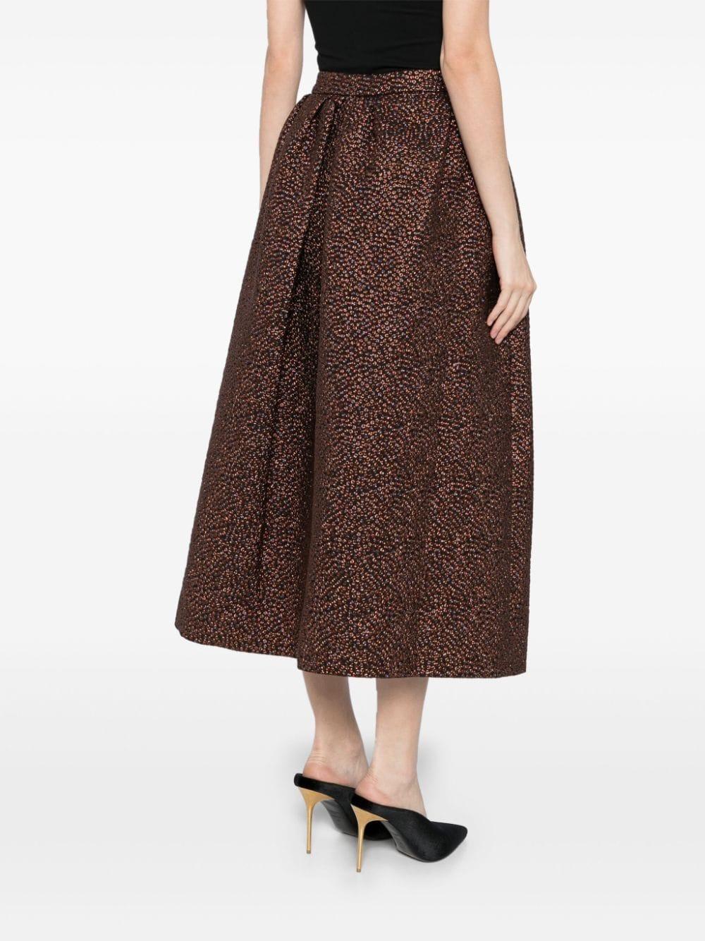 Polka-dot jacquard skirt<BR/><BR/> 010829 9165703 DRIES VAN NOTEN 