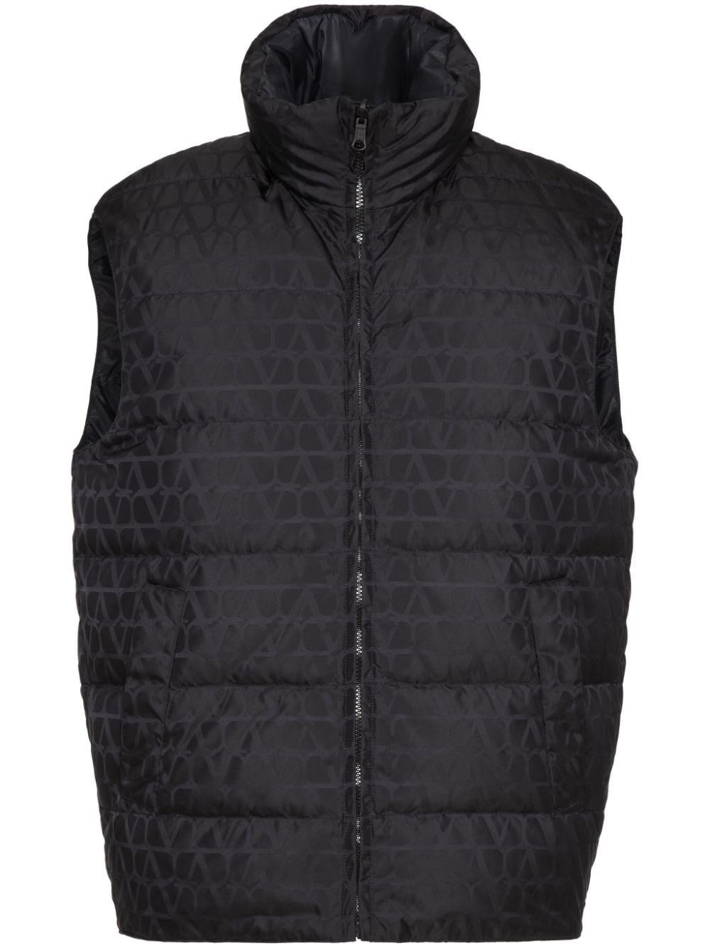 Toile Iconographe padded gilet<BR/><BR/><BR/> 5V3CQA359VF YE6 VALENTINO GARAVANI 