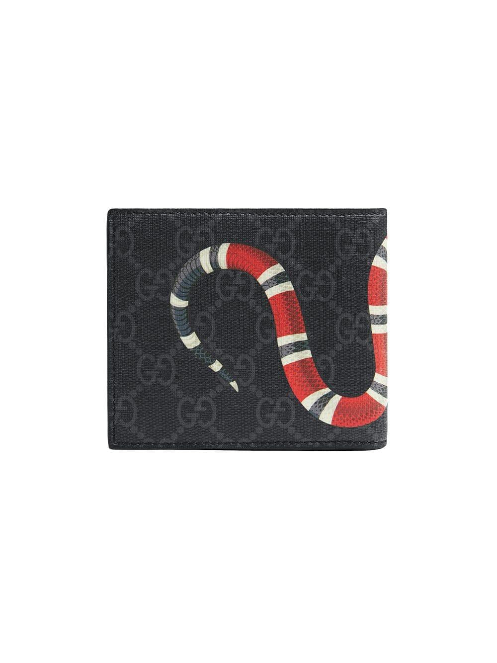 Kingsnake print GG Supreme wallet<BR/><BR/> 451268 K551N1058 GUCCI 