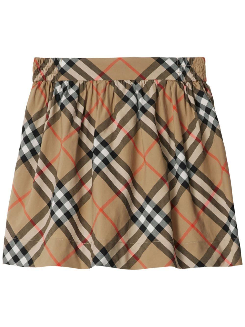 check pattern skirt 8096413 B9368 BURBERRY KIDS 