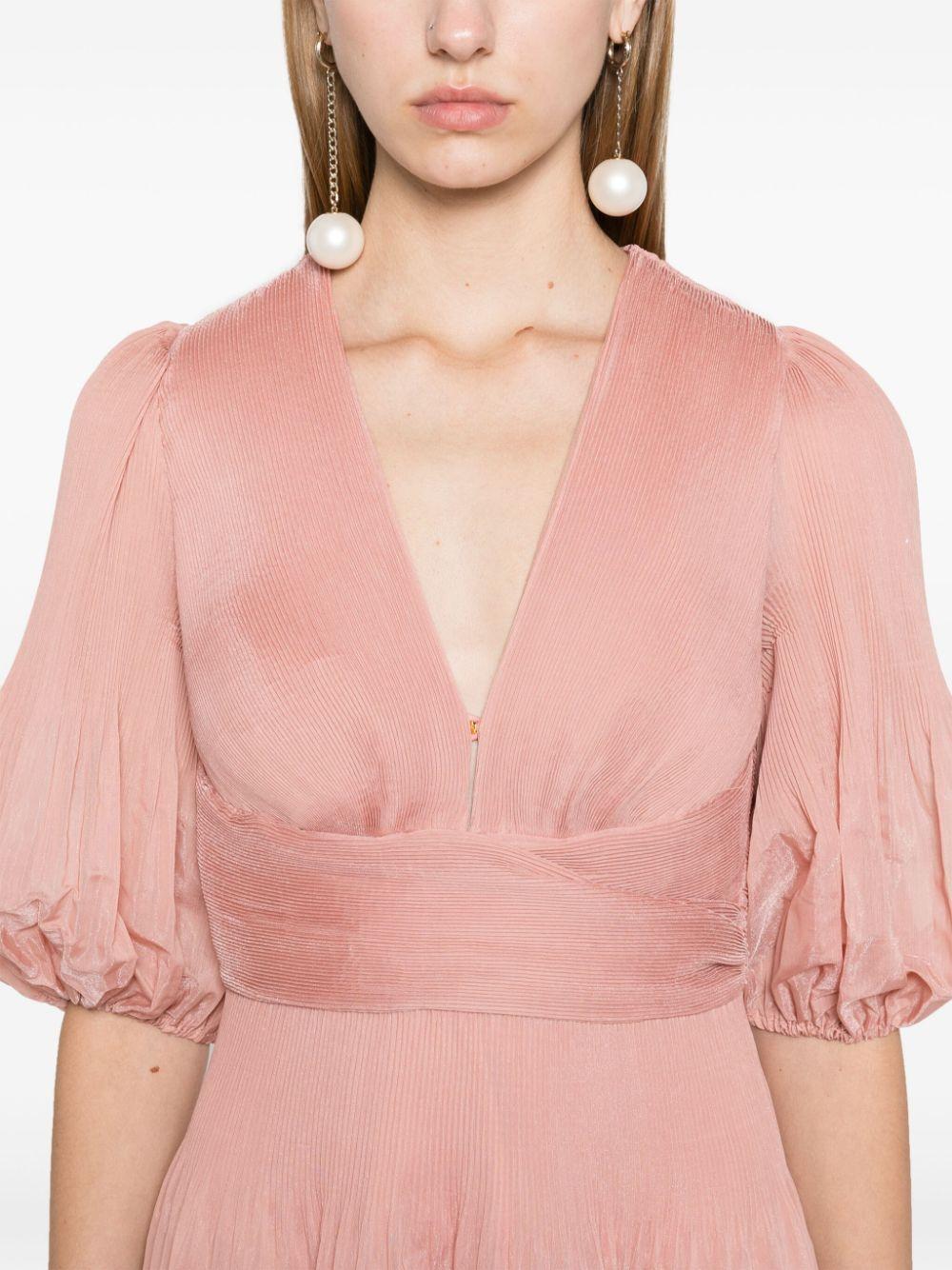 Pleated midi dress<BR/><BR/><BR/> 4889DR25R LIP ZIMMERMANN 