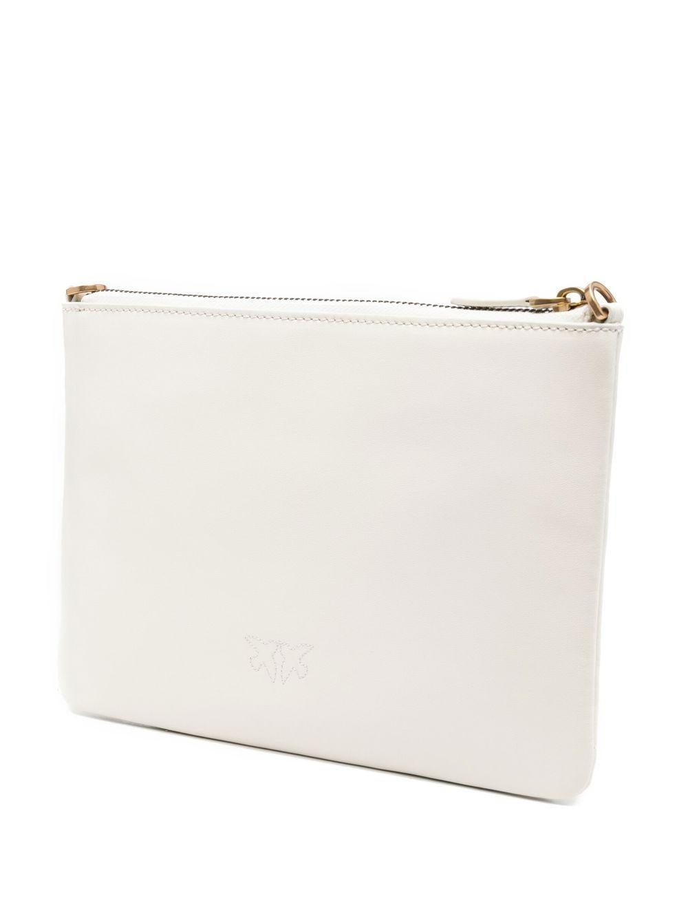 White logo-plaque crossbody bag <BR/><BR/> 100455 A0F1Z14Q PINKO 