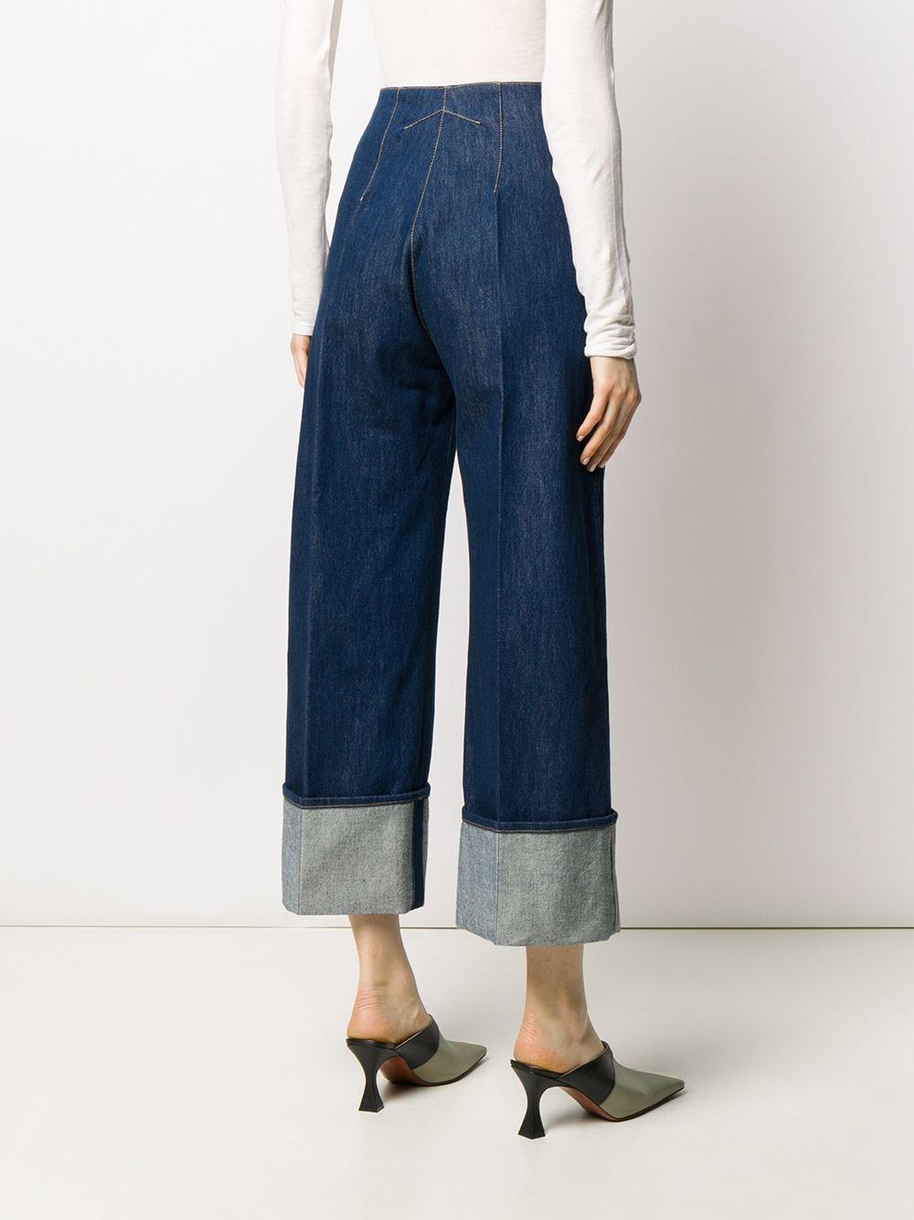 Iconic cuffed jeans<BR/><BR/><BR/> TR0030008 602D PATOU 