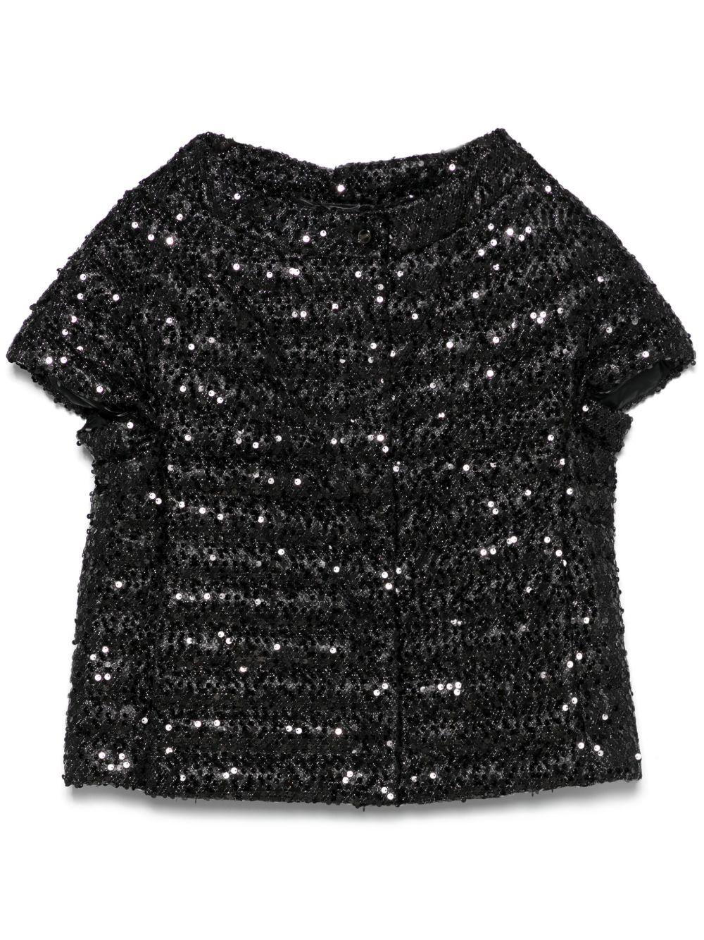 Sequinned puffer jacket<BR/><BR/><BR/> PI002038D 127059300 HERNO 