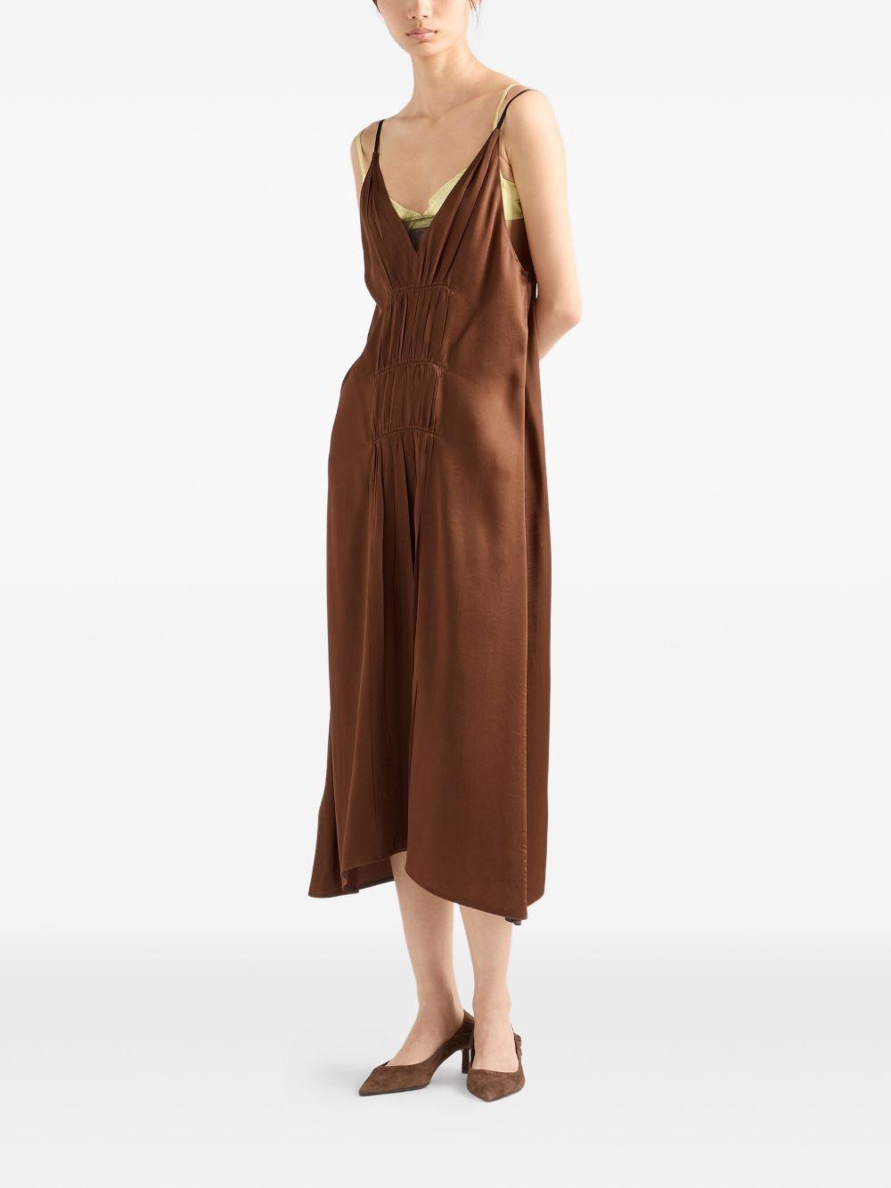 Satin crepe dress P3R38R19CR S-OOOF0005 PRADA 