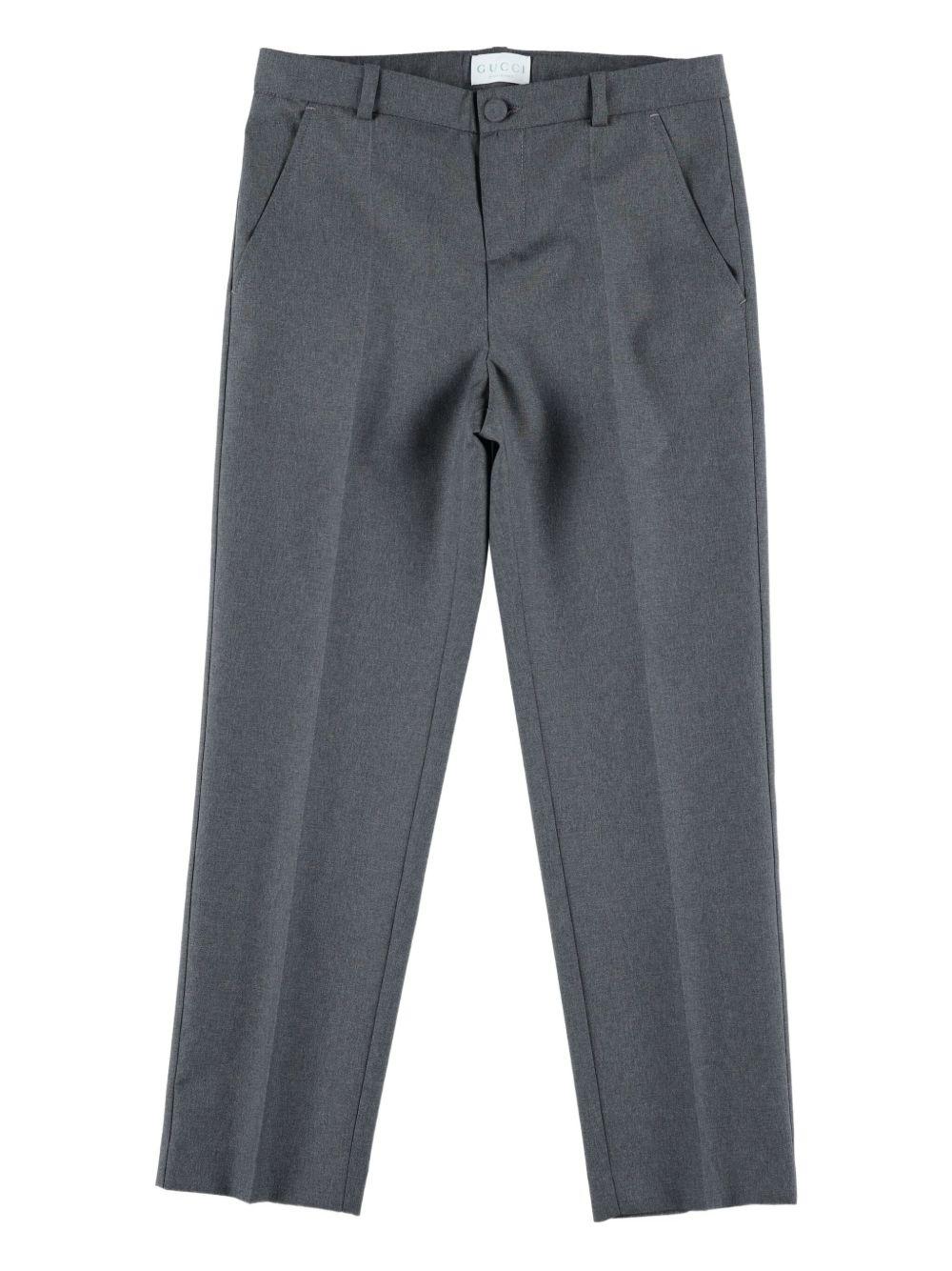 Trousers with Embroidered Logo<BR/> 831674 XWA1Z1401 GUCCI KIDS 