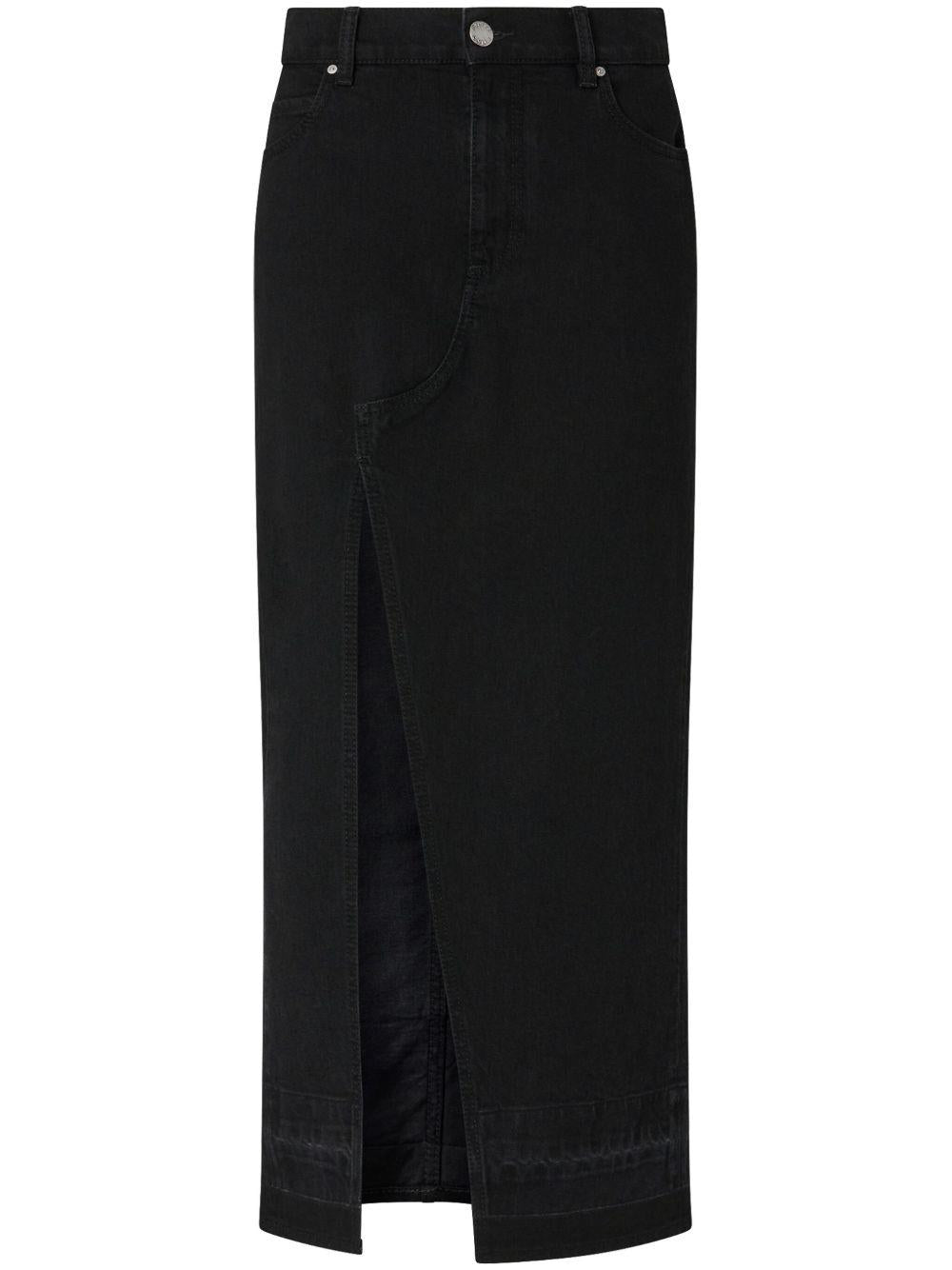 Denim maxi skirt<BR/><BR/><BR/> 104628 A2GPZ99 PINKO 