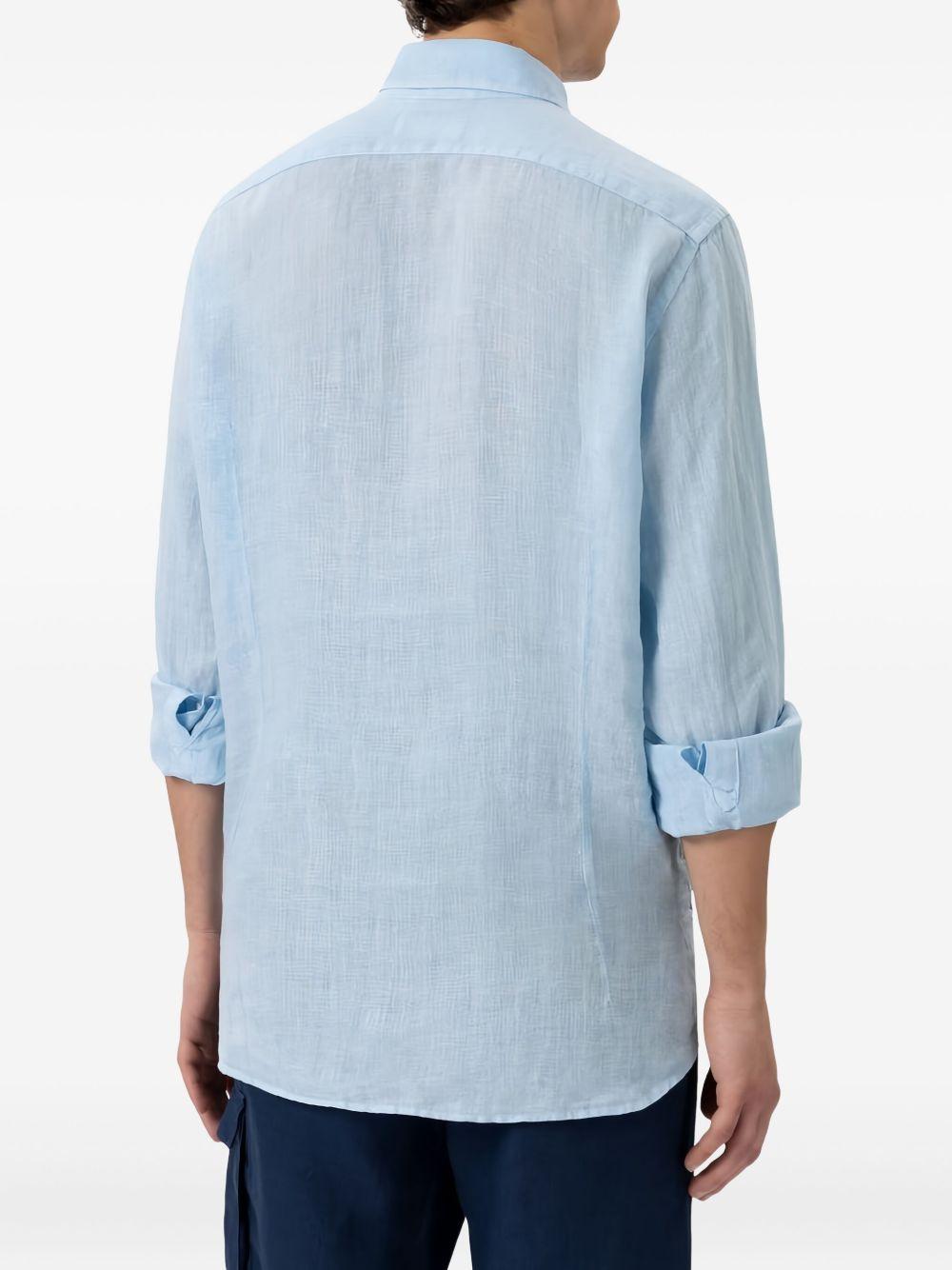 Pamplona shirt PAMPLONA 00318HLINEN 31 LIGHT BLUE MC2 SAINT BARTH 
