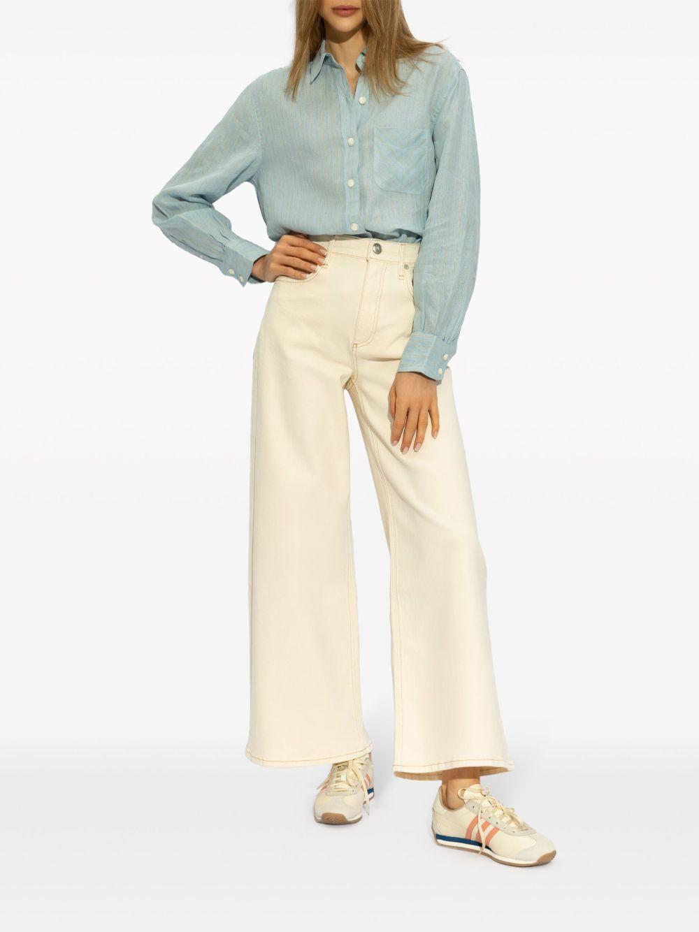 Wide leg jeans WDD24P2993BREC ECRU RAG & BONE 