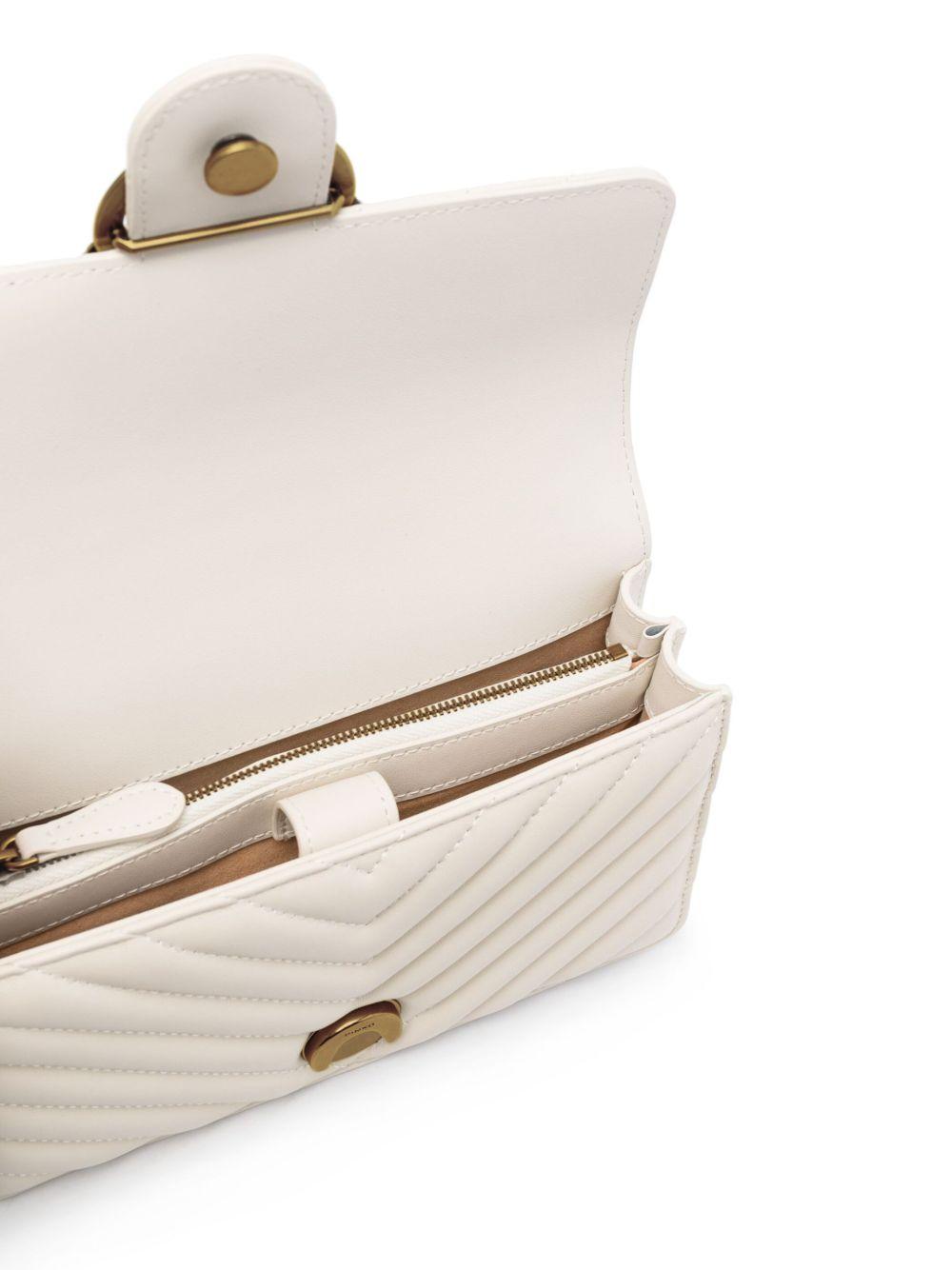 Lovebird quilted leather bag 100074 A0GKZ14Q PINKO 
