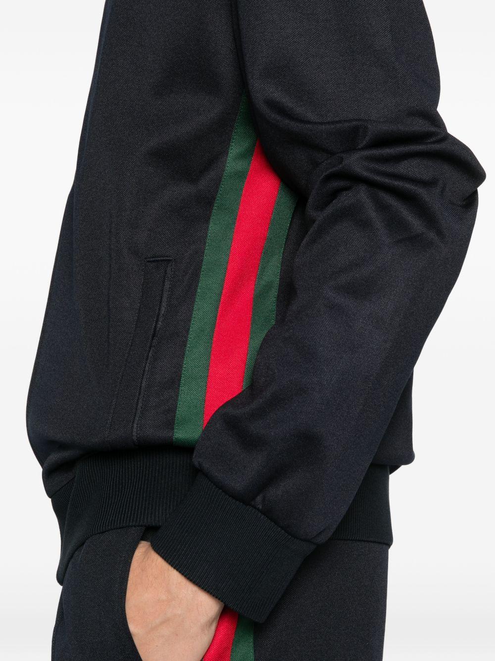Technical jersey zip jacket with Web 854676 XJHOO4330 GUCCI 