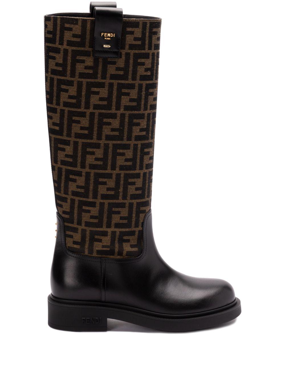 FF jacquard boots 8W8574 AHGYF0PMM FENDI 
