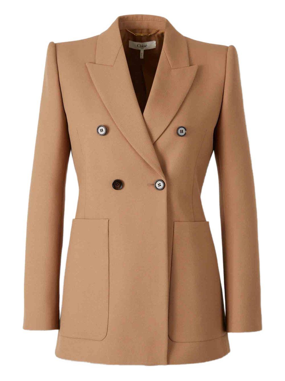 Wool Double-Breasted Blazer CH26SVE74164 205 CHLOÉ 