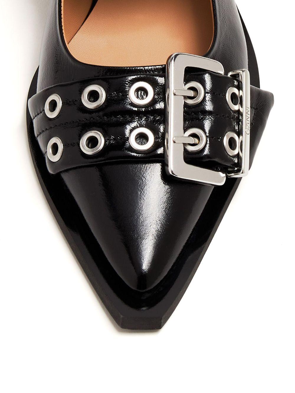 Feminine Buckle Ballerinas S2730 099 GANNI 