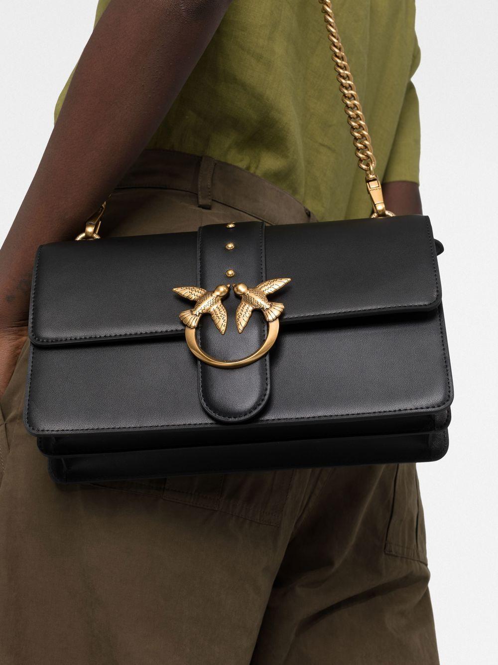 Love One leather crossbody bag<BR/><BR/><BR/> 100053 A0F1Z99Q PINKO 