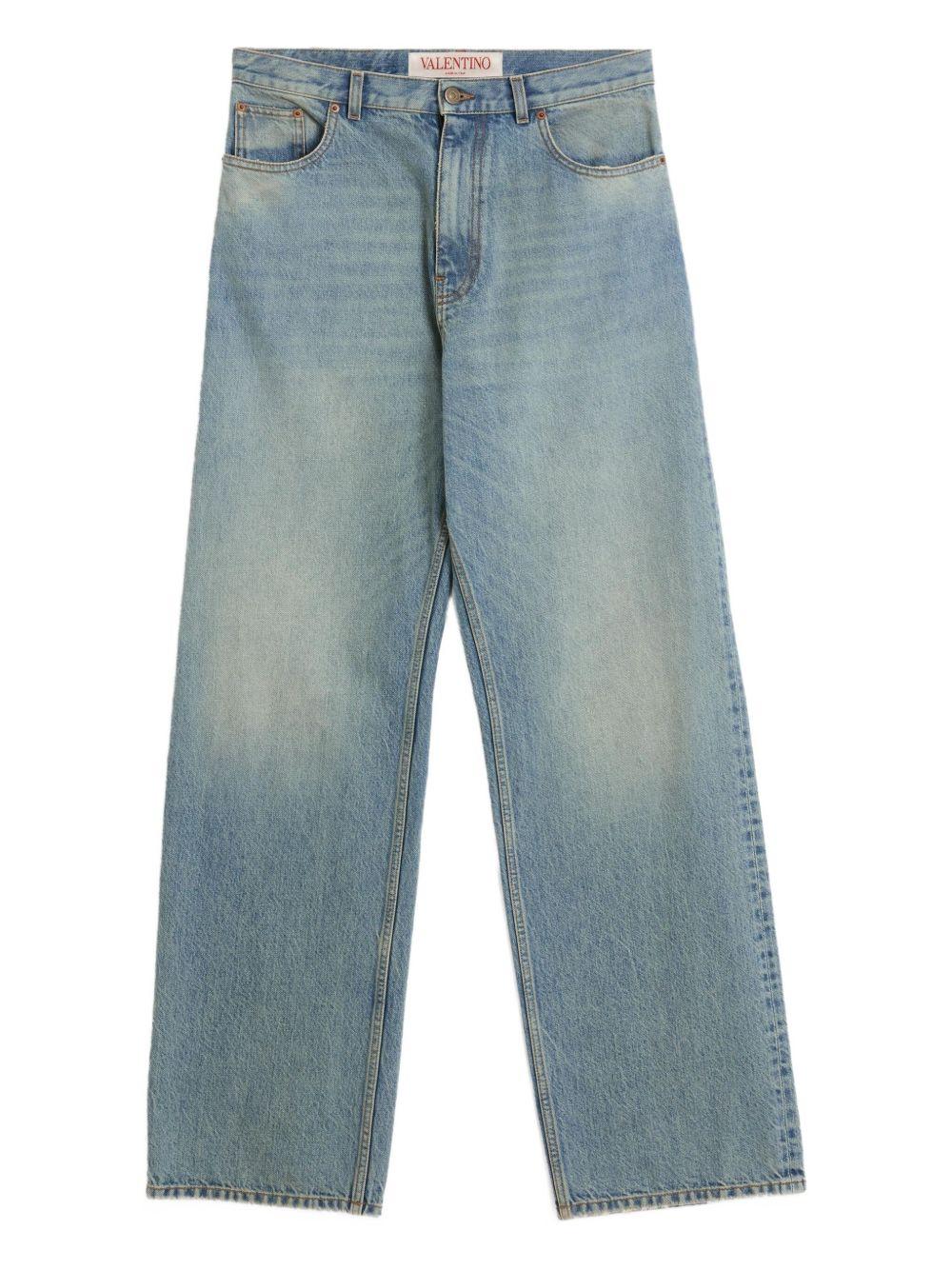 Straight-leg jeans<BR/><BR/> 6V0DE04NAV4 558 VALENTINO GARAVANI 