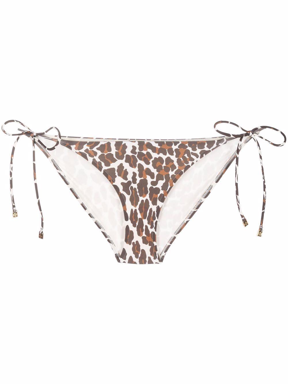 Brown/white leopard-print bikini bottoms 79313 275 TORY BURCH 