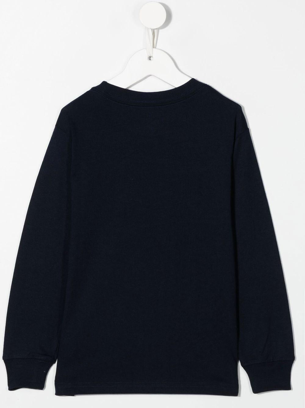 Polo logo long sleeves T-shirt 323843804002 CRUISE NAVY POLO RALPH LAUREN KIDS 