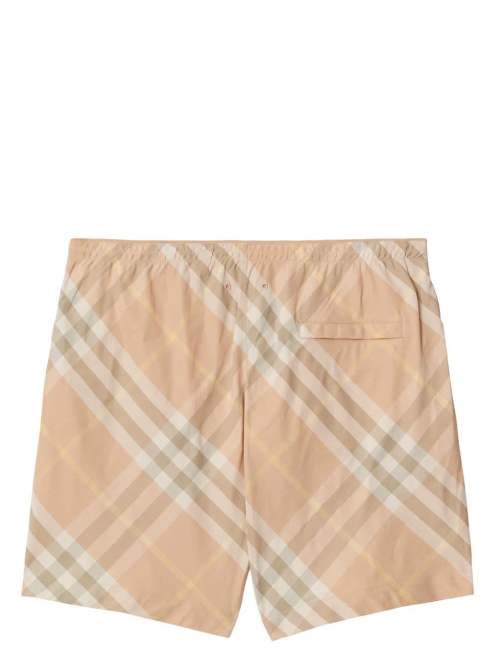 Checked swim shorts<BR/><BR/><BR/> 8083161 B8686 BURBERRY 