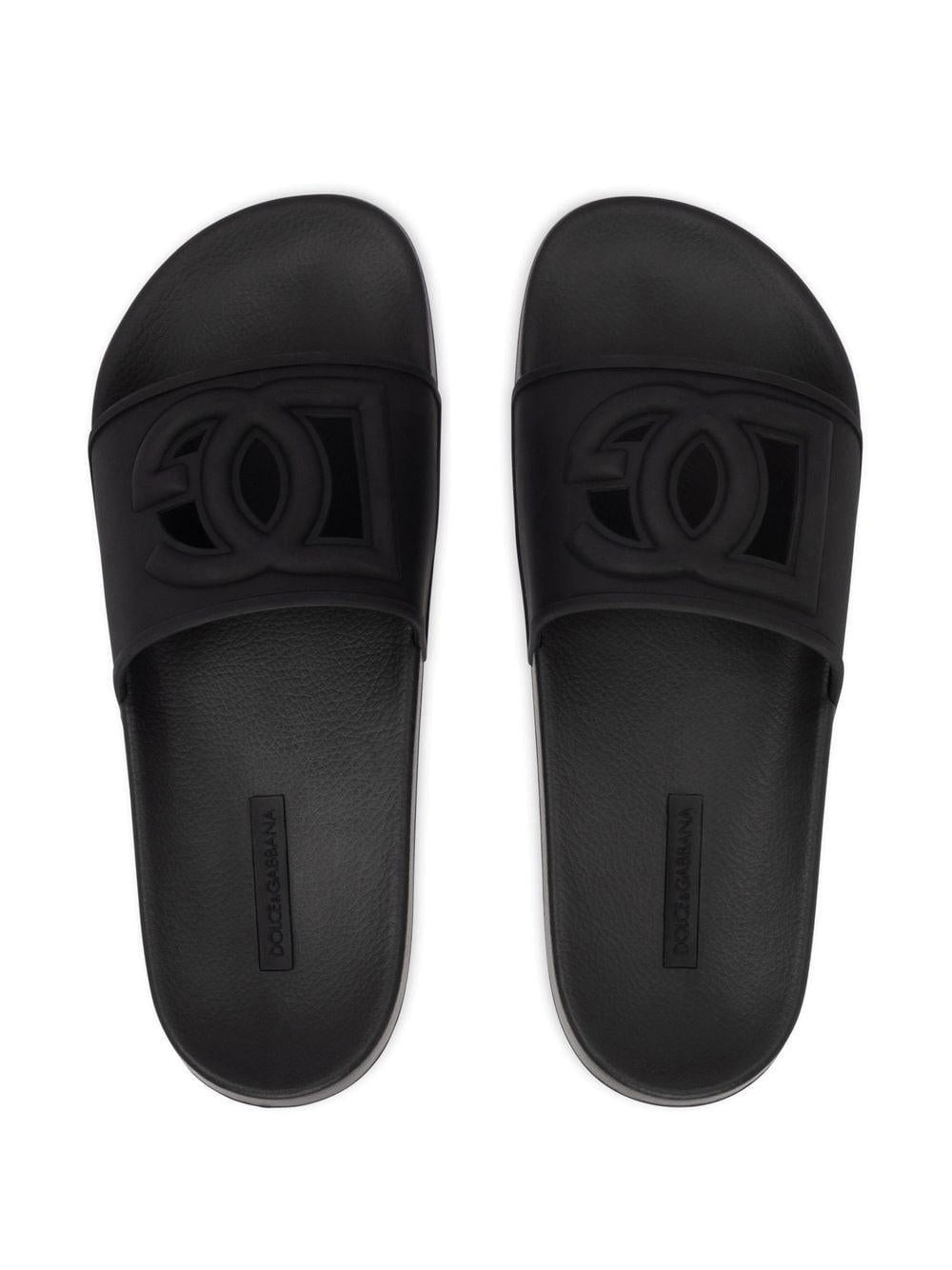 DG cut-out logo-lettering slides CW2079 AO6668B956 DOLCE & GABBANA 
