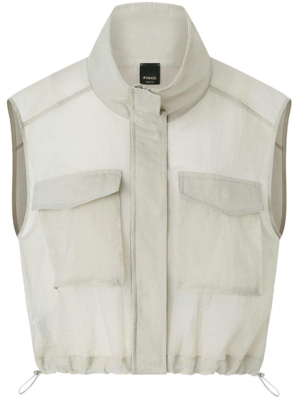 Cropped gilet<BR/><BR/><BR/> 104852 A2EKI12 PINKO 