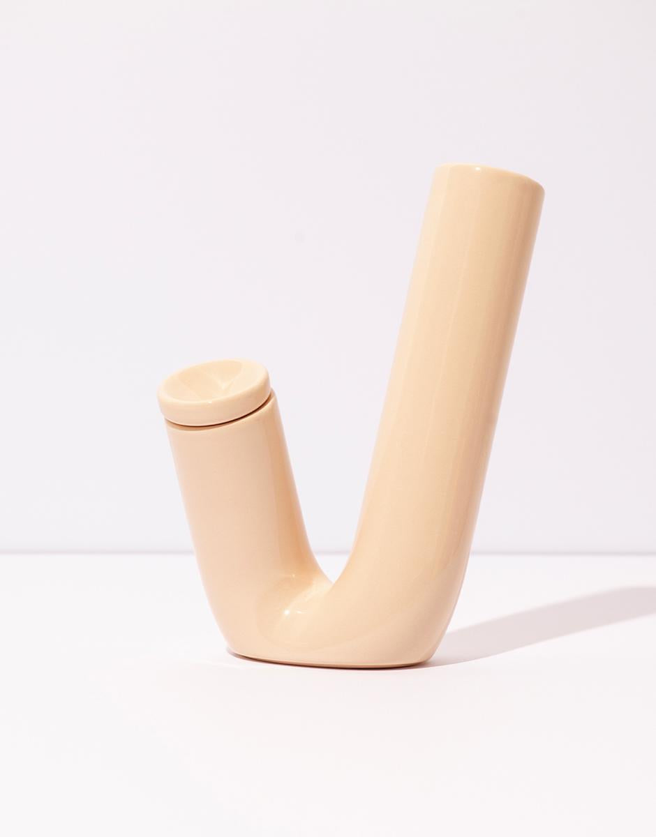Nude andcrafted Ceramic Bong VS001 1003VS PINK WEED'D 