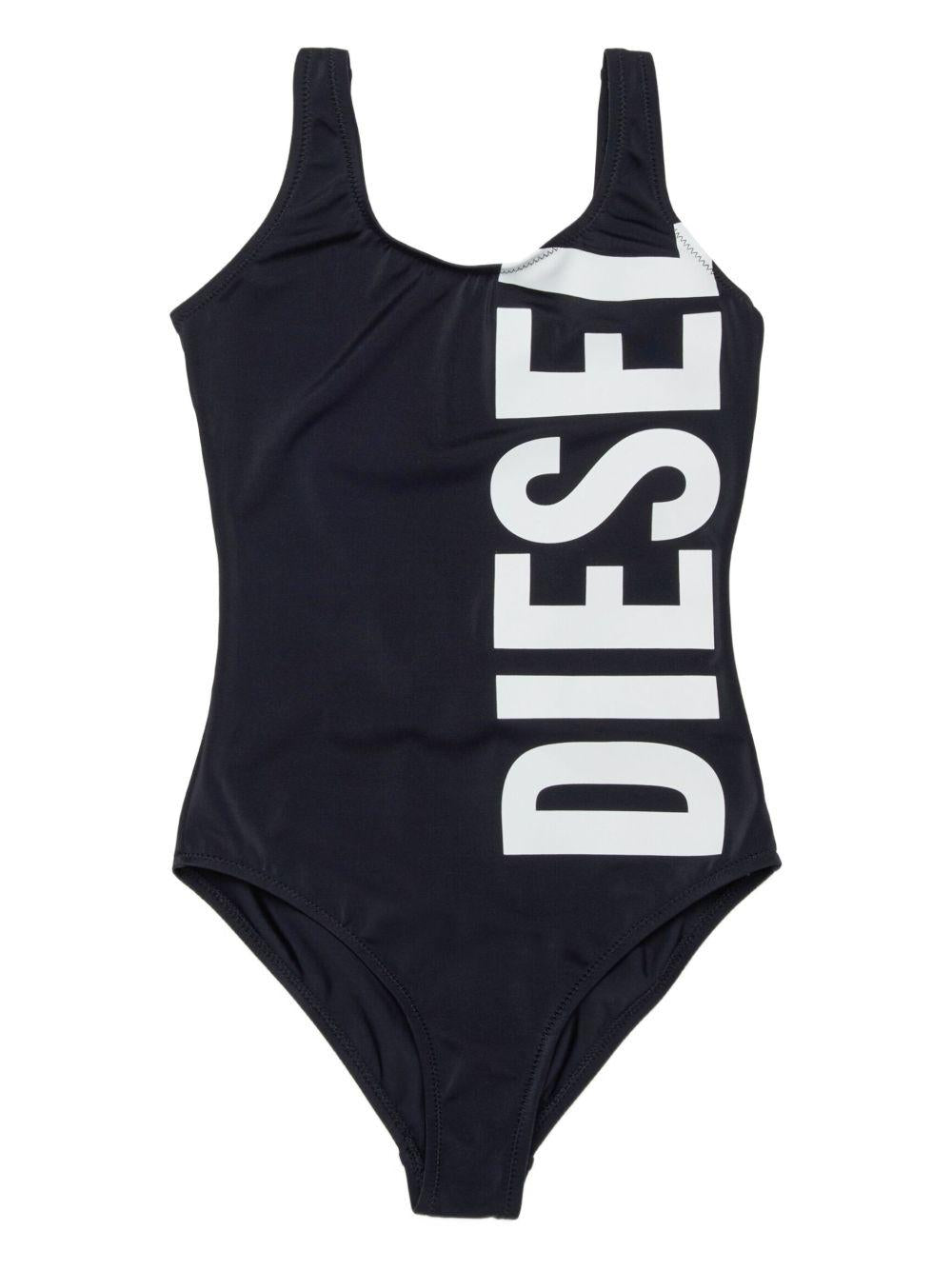 Swimsuit in solid colour with maxi logo J02716 KYAG8K900 DIESEL KIDS 