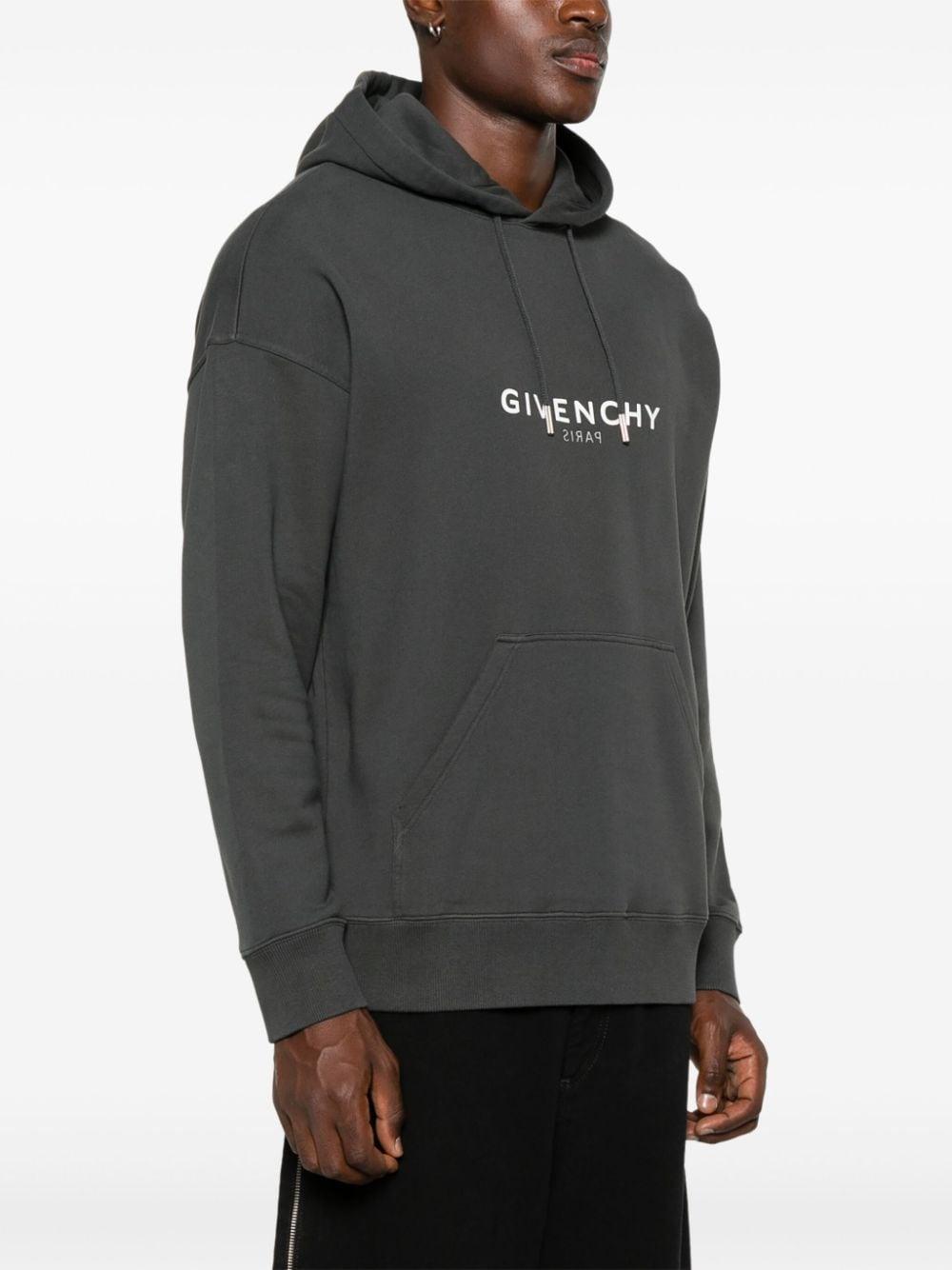 Logo-print hoodie<BR/><BR/><BR/> BMJ0HC3Y8N 025 GIVENCHY 
