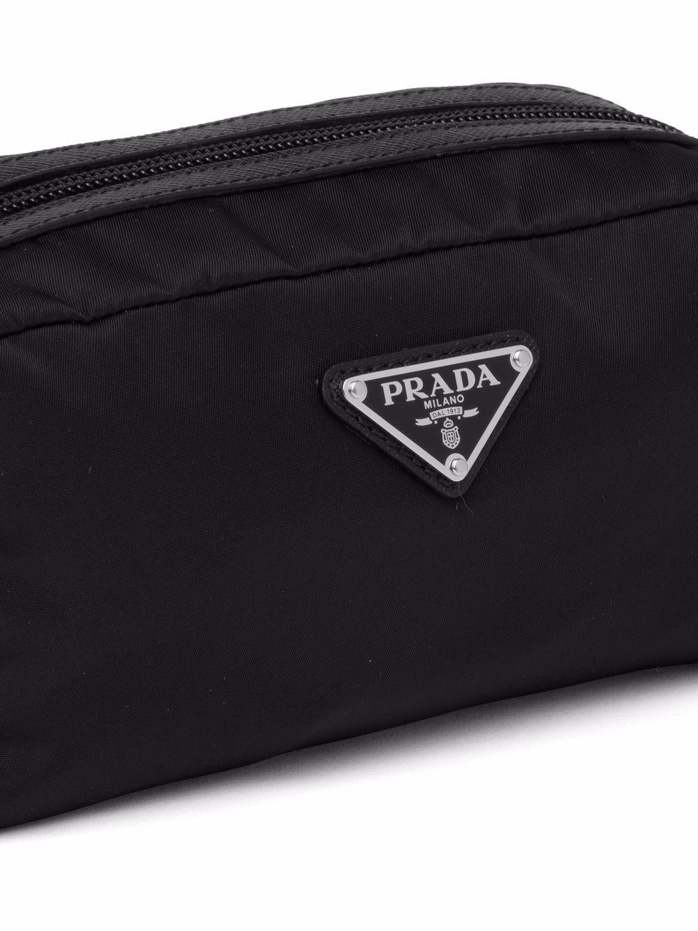 Logo plaque wash bag<BR/><BR/><BR/><BR/> 2NA045 2DMHF0002 PRADA 