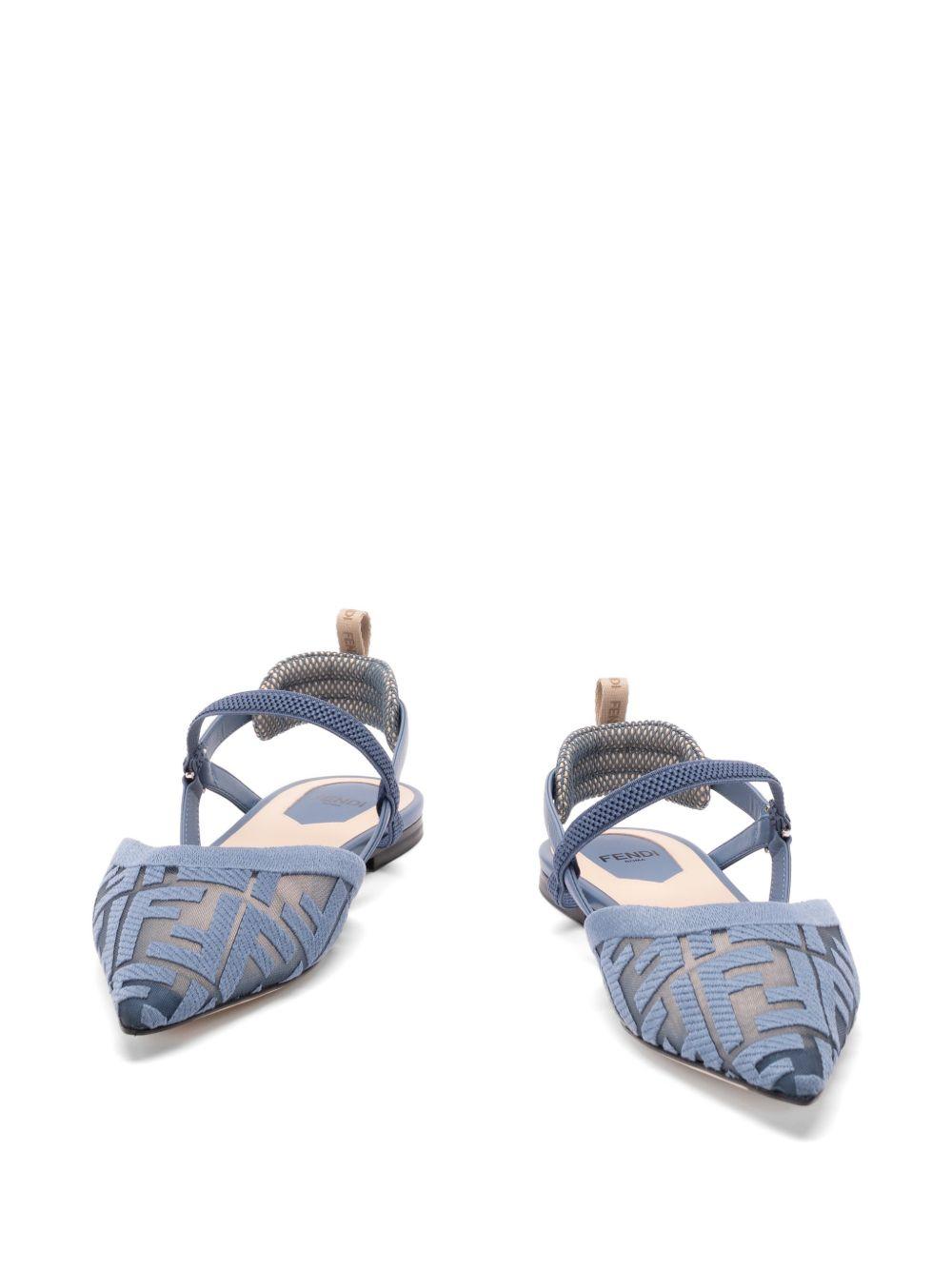 Colibrì Lite mesh flat slingbacks with FF embroidery 8J8559 AY0MF1XHP FENDI 