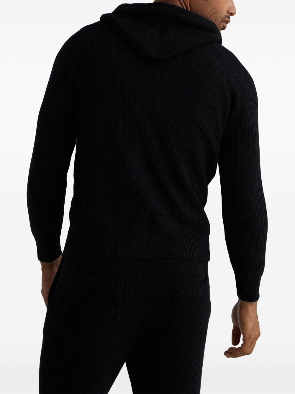 Ribbed Sweater With Zip And Hood Knitwear M22704806G CH101 BRUNELLO CUCINELLI 