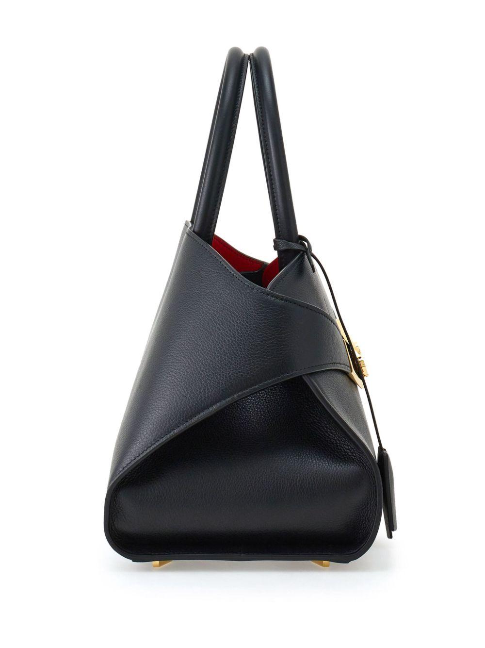 Hug bicolor handbag 215608HUGTHS 767814NEROFLEMERED FERRAGAMO 