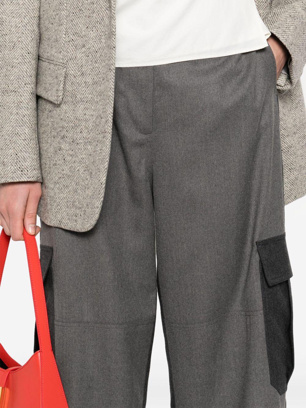 Fluid Cargo Trousers with Panels 640284 3CU7031230 STELLA McCARTNEY 