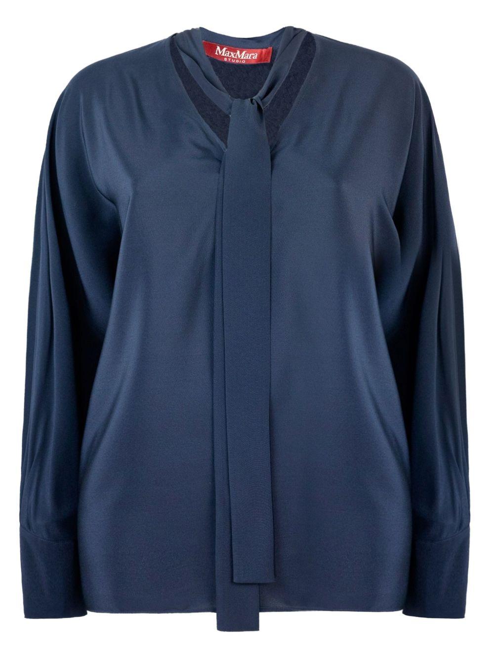 Silk crepe de chine blouse 2526116051 CACO045 MAX MARA STUDIO 
