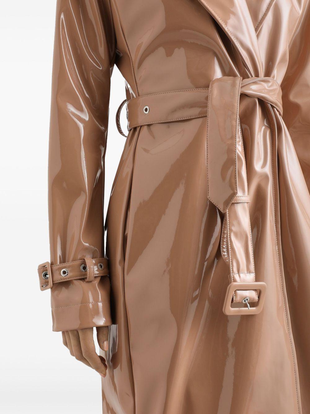 Coated faux leather trench coat F0W3WT FUSW7M0179 DOLCE & GABBANA 