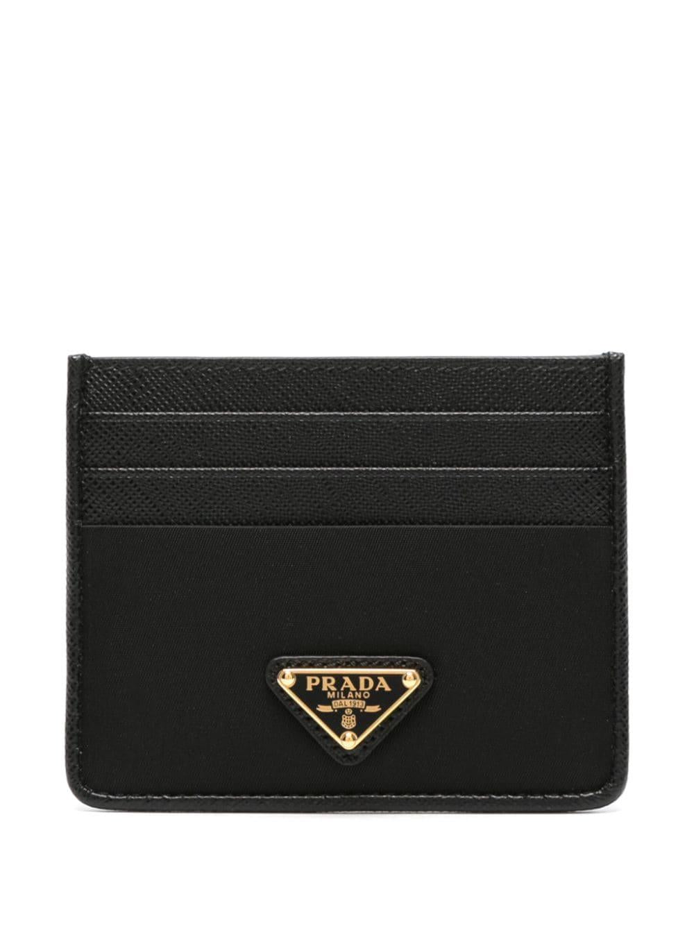 Triangle-logo card holder<BR/><BR/> 1MC025 2DMIF0002 PRADA 