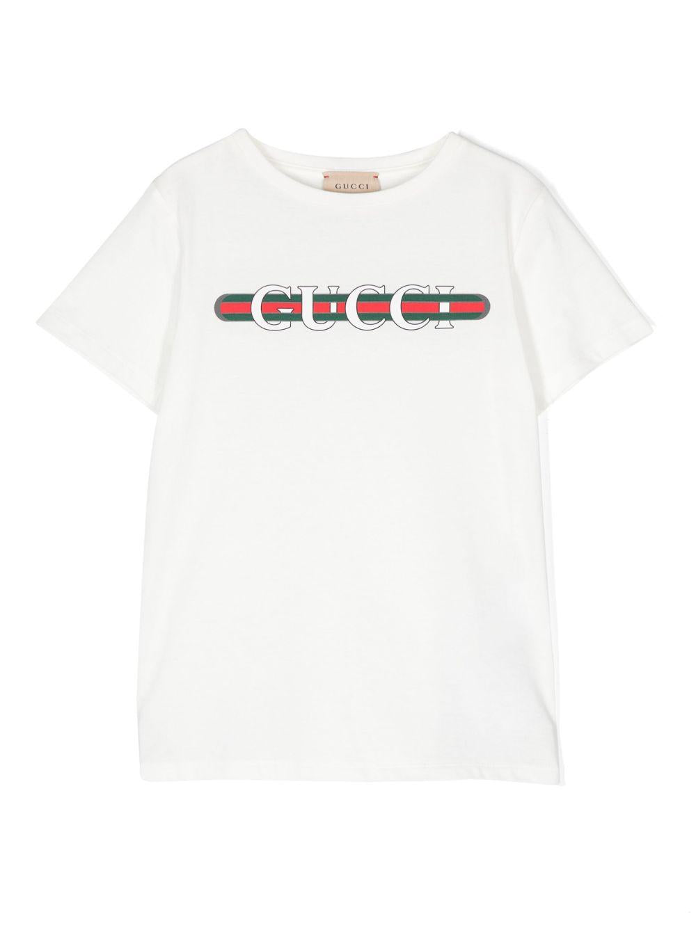 printed cotton T-shirt 561651 XJGPI9214 GUCCI KIDS 